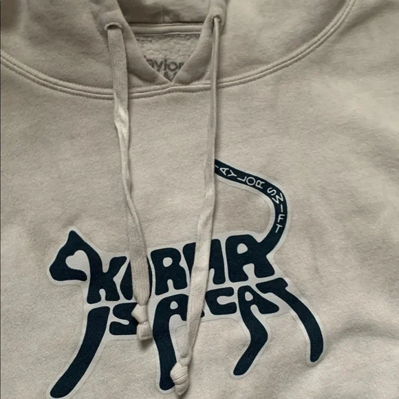 RARE 🫶🏼Karma Is A Cat   Taylor Swift Pullover Hoodie Size-Medium - Picture 7 of 10